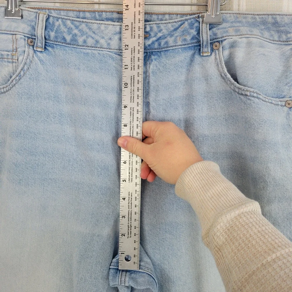American‎ Eagle Strigid Real Good Mom Jeans Blue Size 18 Regular